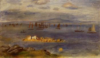 皮埃爾 奧古斯特 雷諾阿 The Coast of Brittany, Fishing Boats 皮埃爾 奧古斯特 雷諾阿 The Coast of Brittany, Fishing Boats